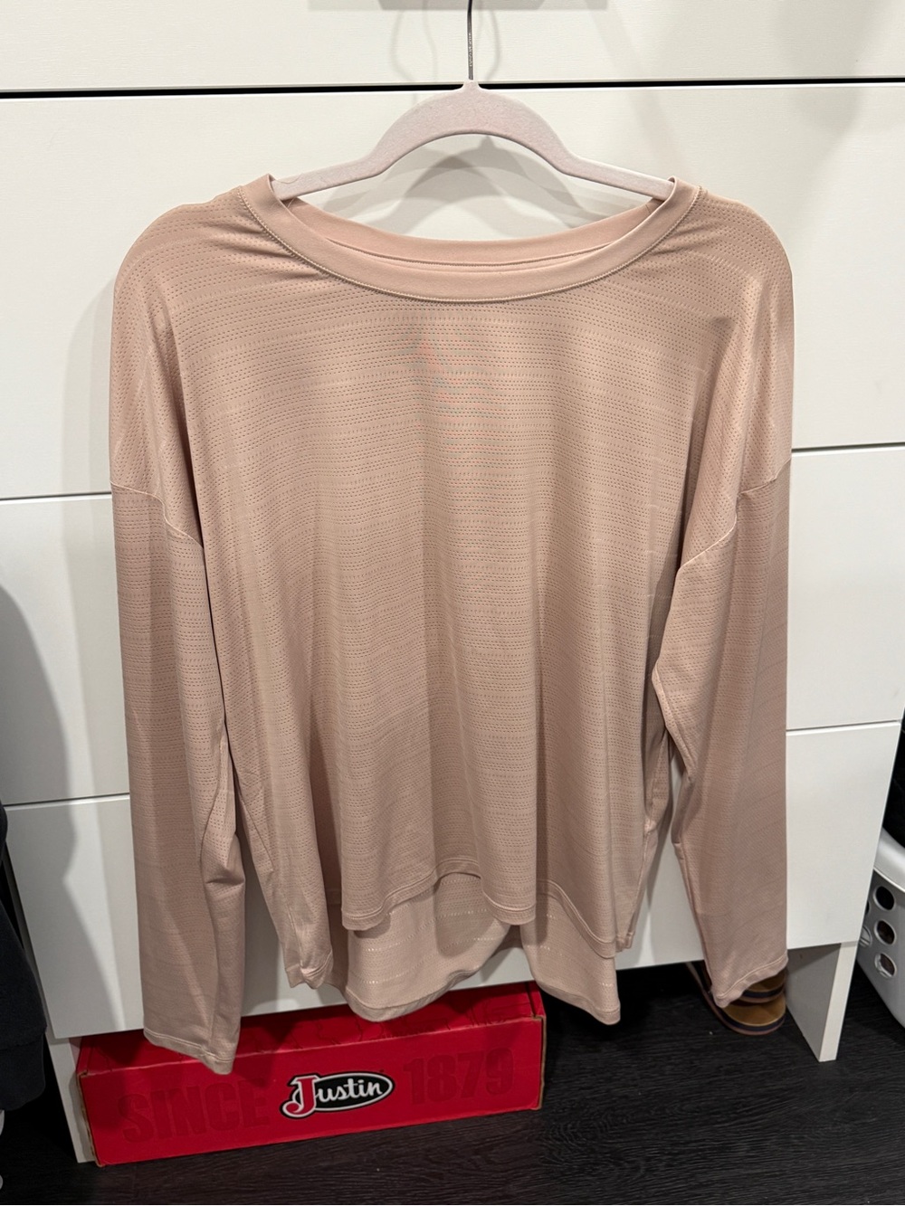 CALIA by Carrie Underwood Relaxed Long Sleeve Top in Blush